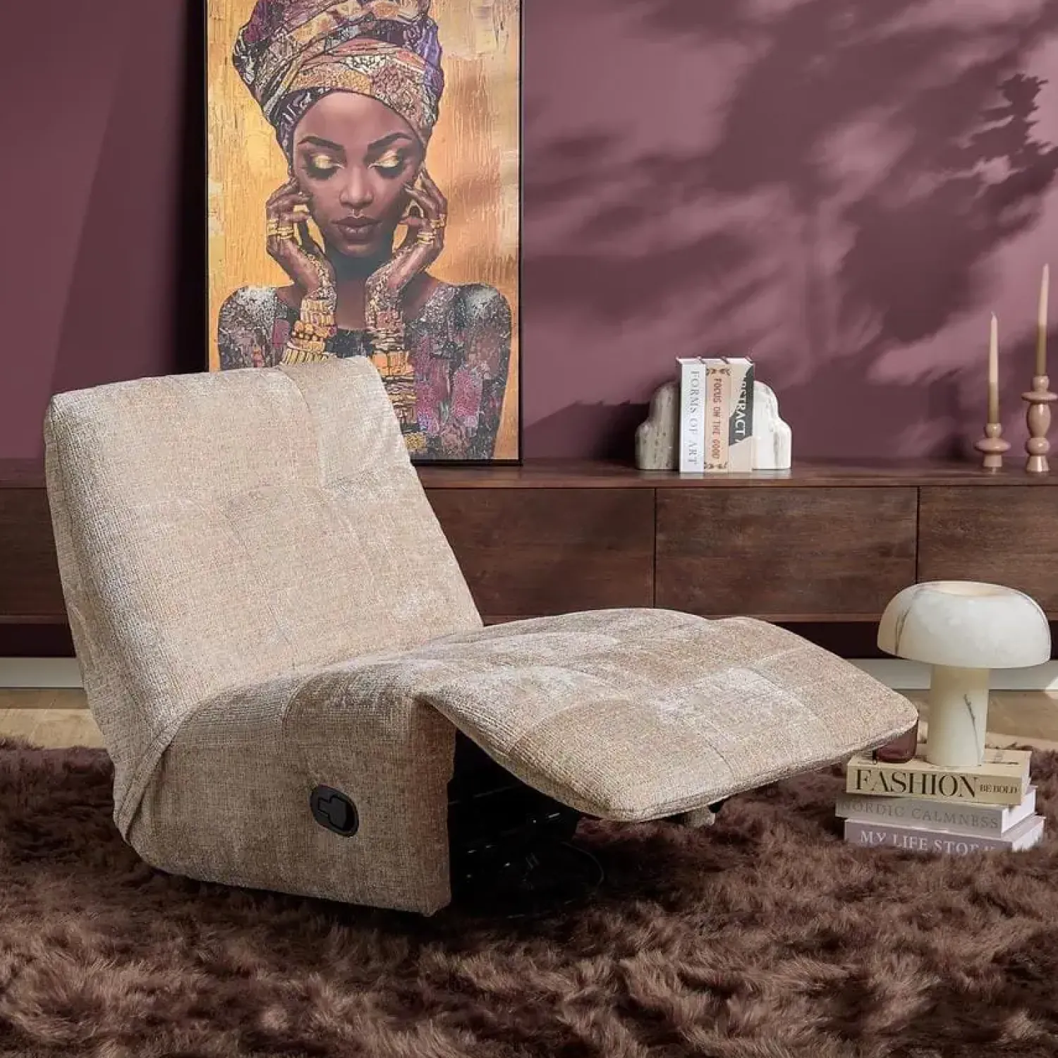 Furndea Fauteuils|Lieke Relaxfauteuil Beige