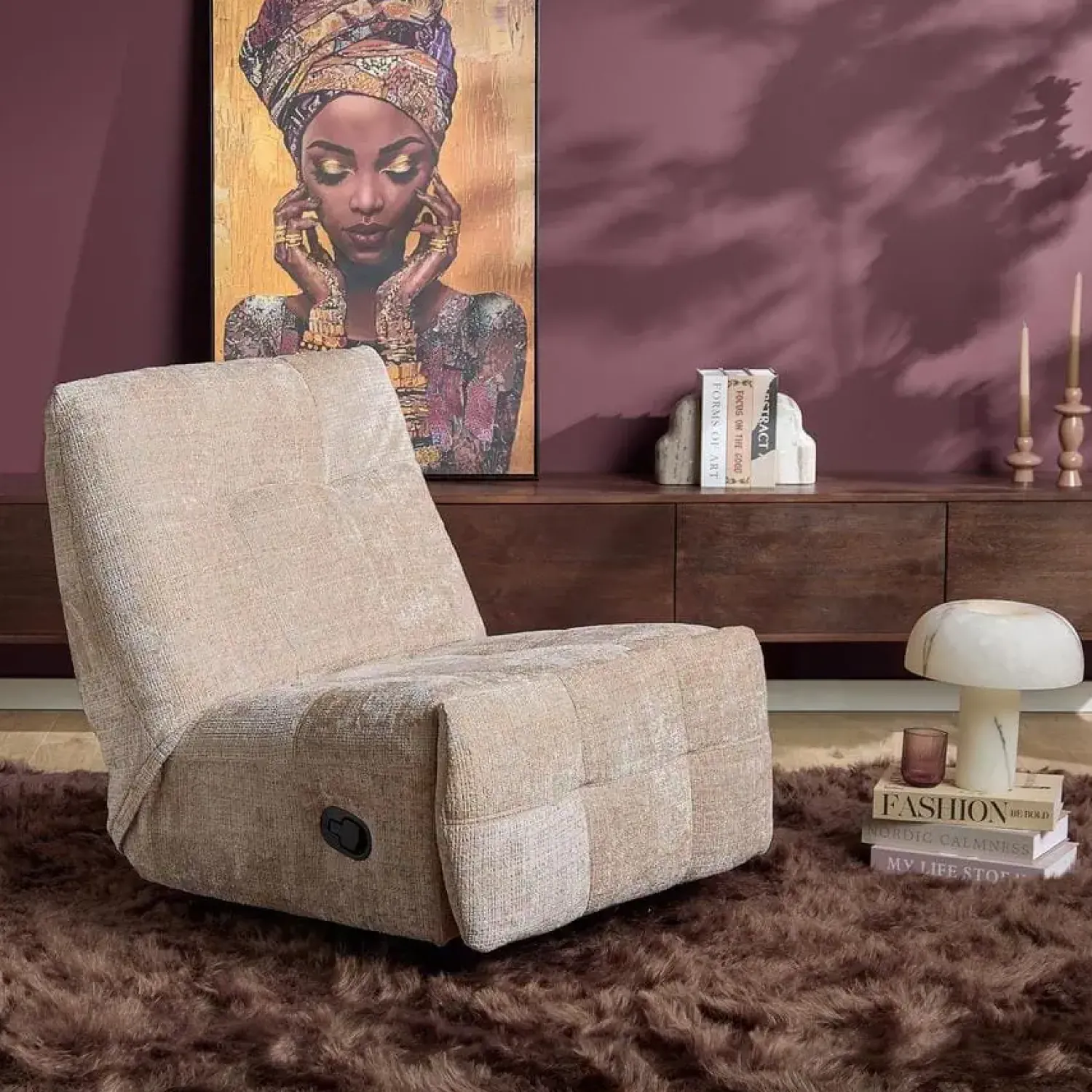 Furndea Fauteuils|Lieke Relaxfauteuil Beige