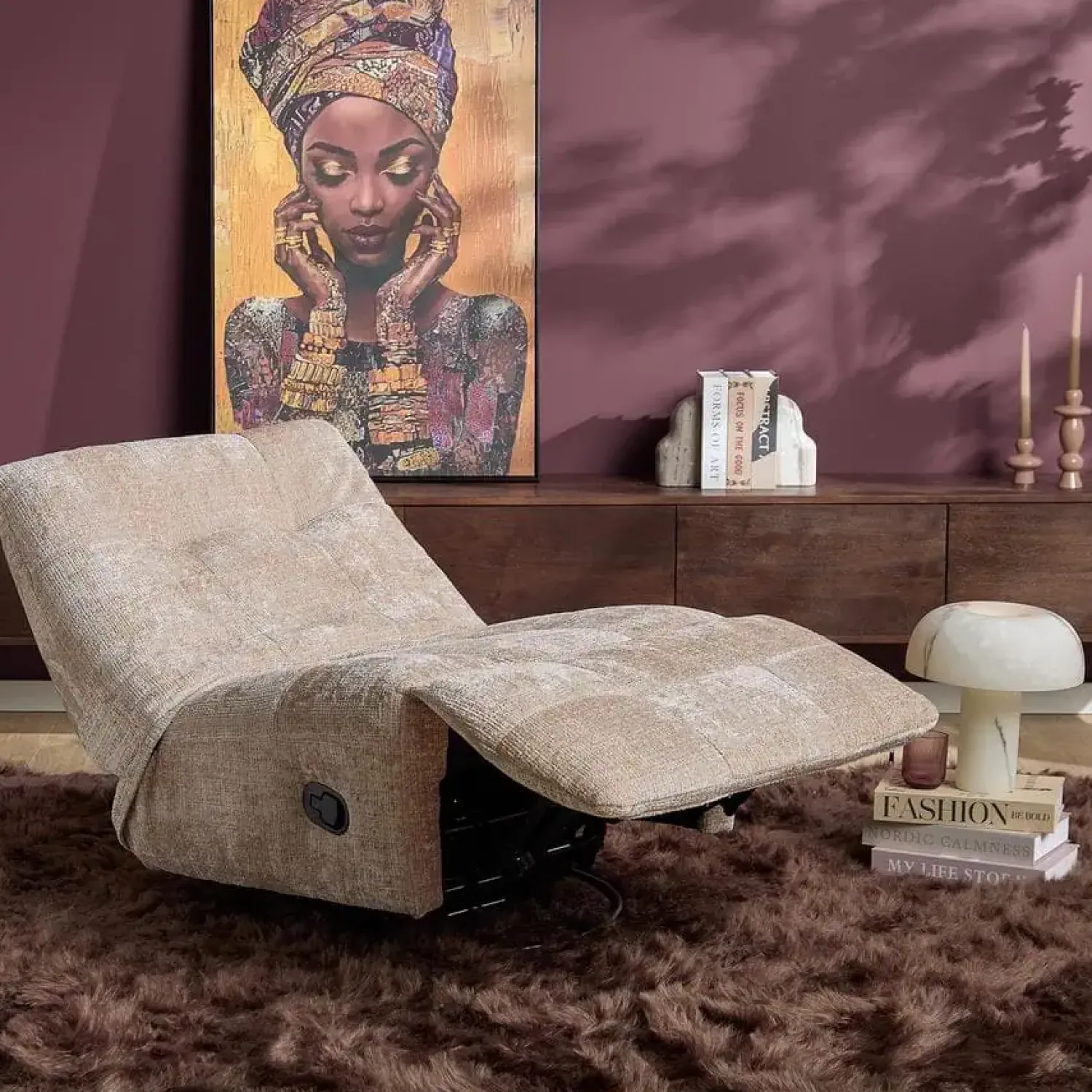 Furndea Fauteuils|Lieke Relaxfauteuil Beige