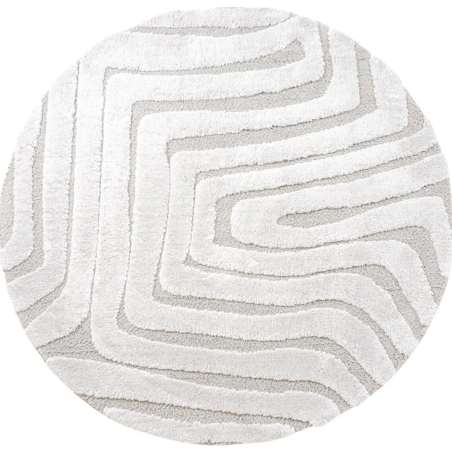 Decor 88 Vloerkleden|Lima vloerkleed Crème Rond 160x160cm
