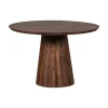 WOOOD Eettafels|Limit Ronde eettafel mangohout walnoot 130cm