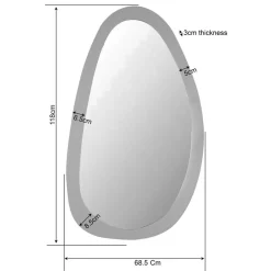 Furndea Spiegels|Lincoln Spiegel Mangohout 70cm