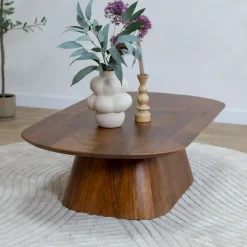 Vane Living Salontafels|Lin Salontafel espresso Deens Ovaal 120cm