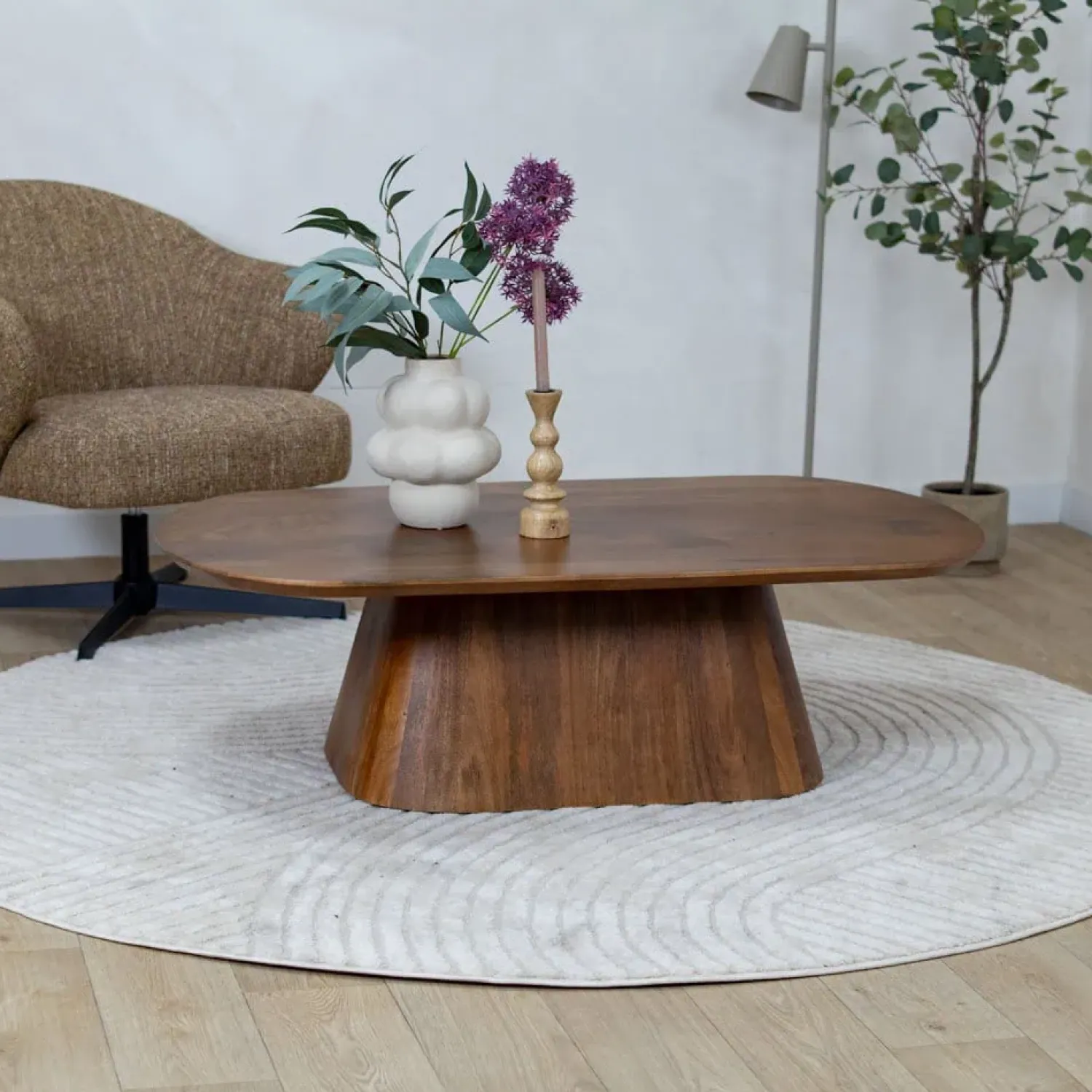 Vane Living Salontafels|Lin Salontafel espresso Deens Ovaal 120cm