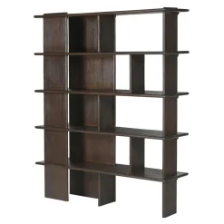 Furndea Wandkasten|Vakkenkasten|Liora Wandkast bruin Mangohout 150 cm