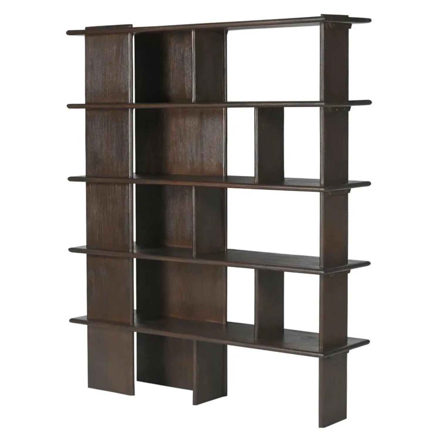 Furndea Wandkasten|Vakkenkasten|Liora Wandkast bruin Mangohout 150 cm