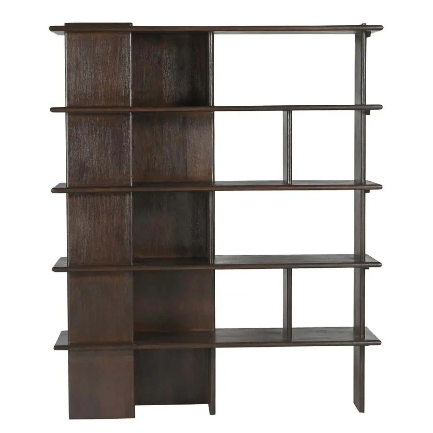 Furndea Wandkasten|Vakkenkasten|Liora Wandkast bruin Mangohout 150 cm