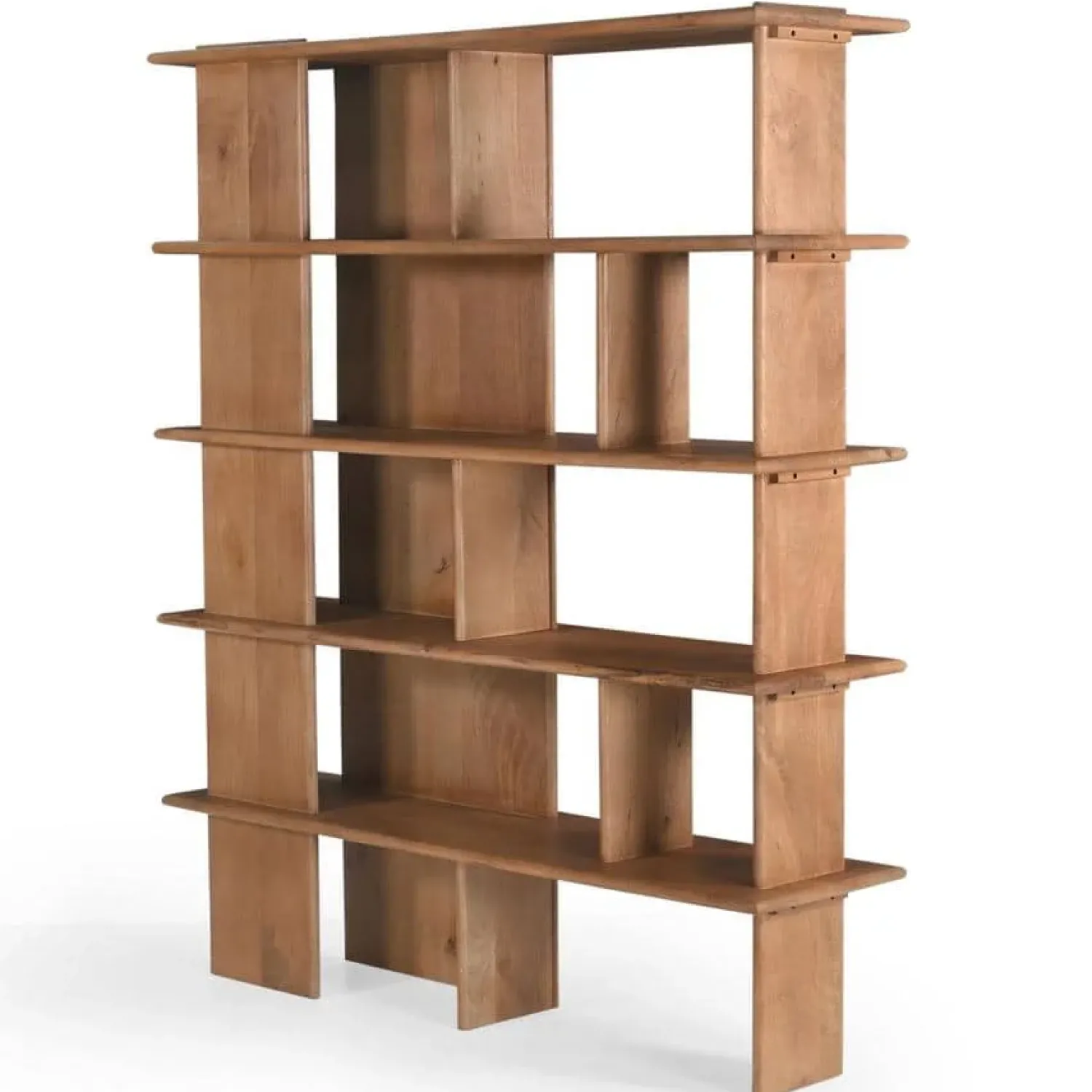 Furndea Wandkasten|Vakkenkasten|Liora Wandkast naturel Mangohout 150 cm