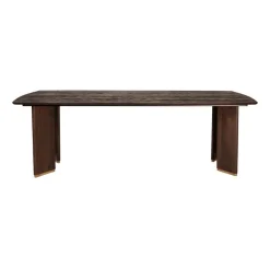 PTMD Eettafels|Lior Eettafel Bruin Goudpoot 200cm