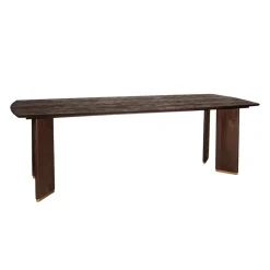 PTMD Eettafels|Lior Eettafel Bruin Goudpoot 240cm