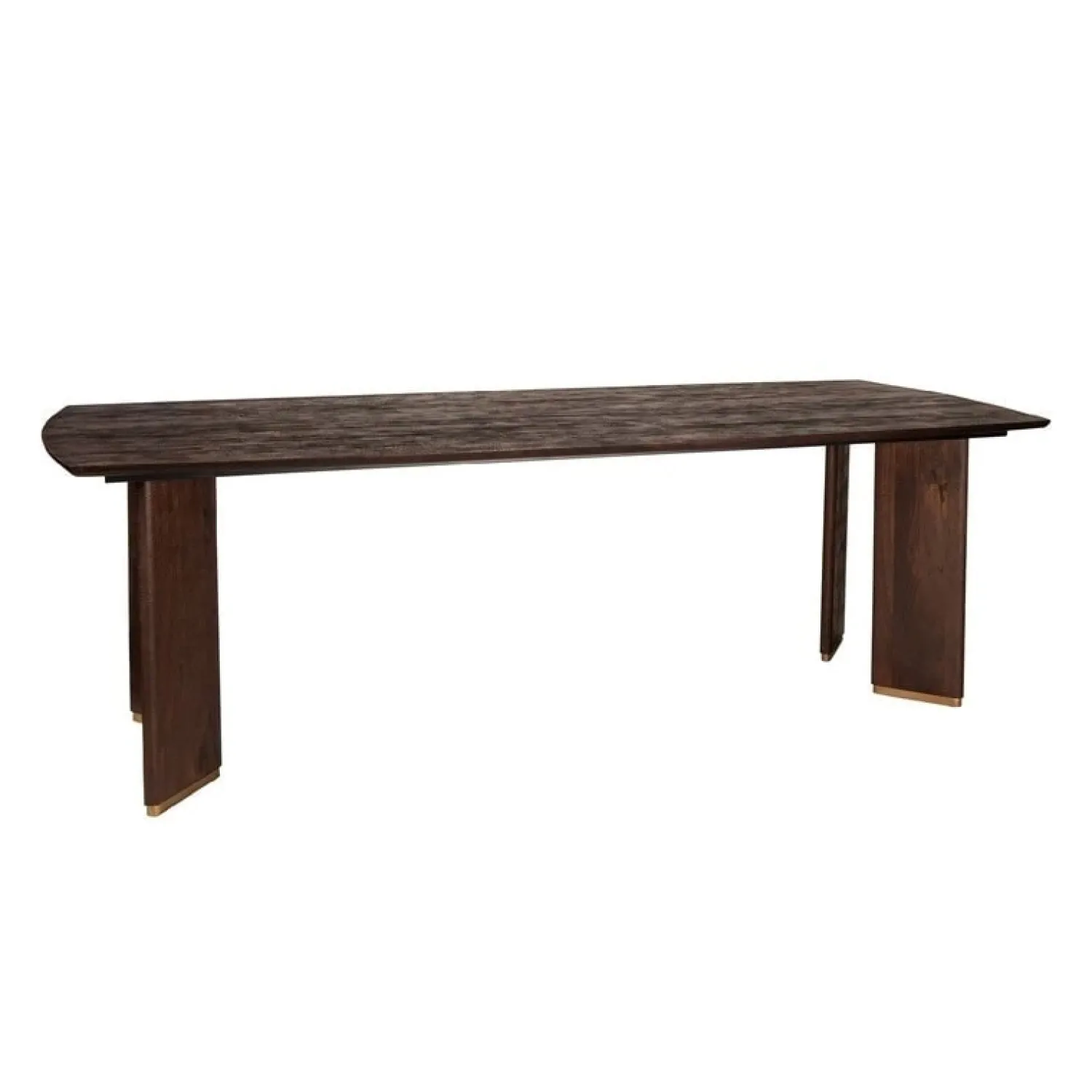 PTMD Eettafels|Lior Eettafel Bruin Goudpoot 240cm