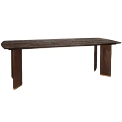 PTMD Eettafels|Lior Eettafel Bruin Goudpoot 280cm