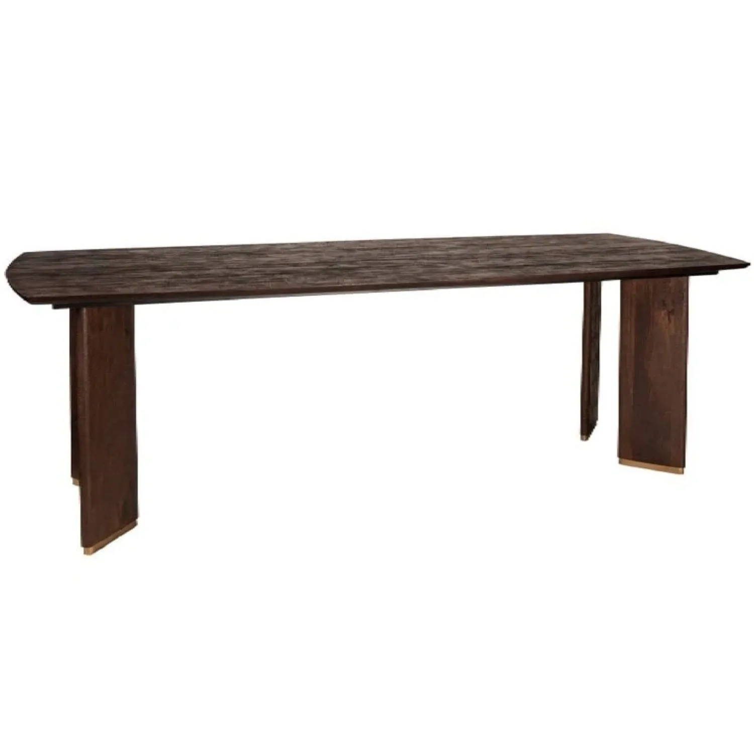 PTMD Eettafels|Lior Eettafel Bruin Goudpoot 280cm