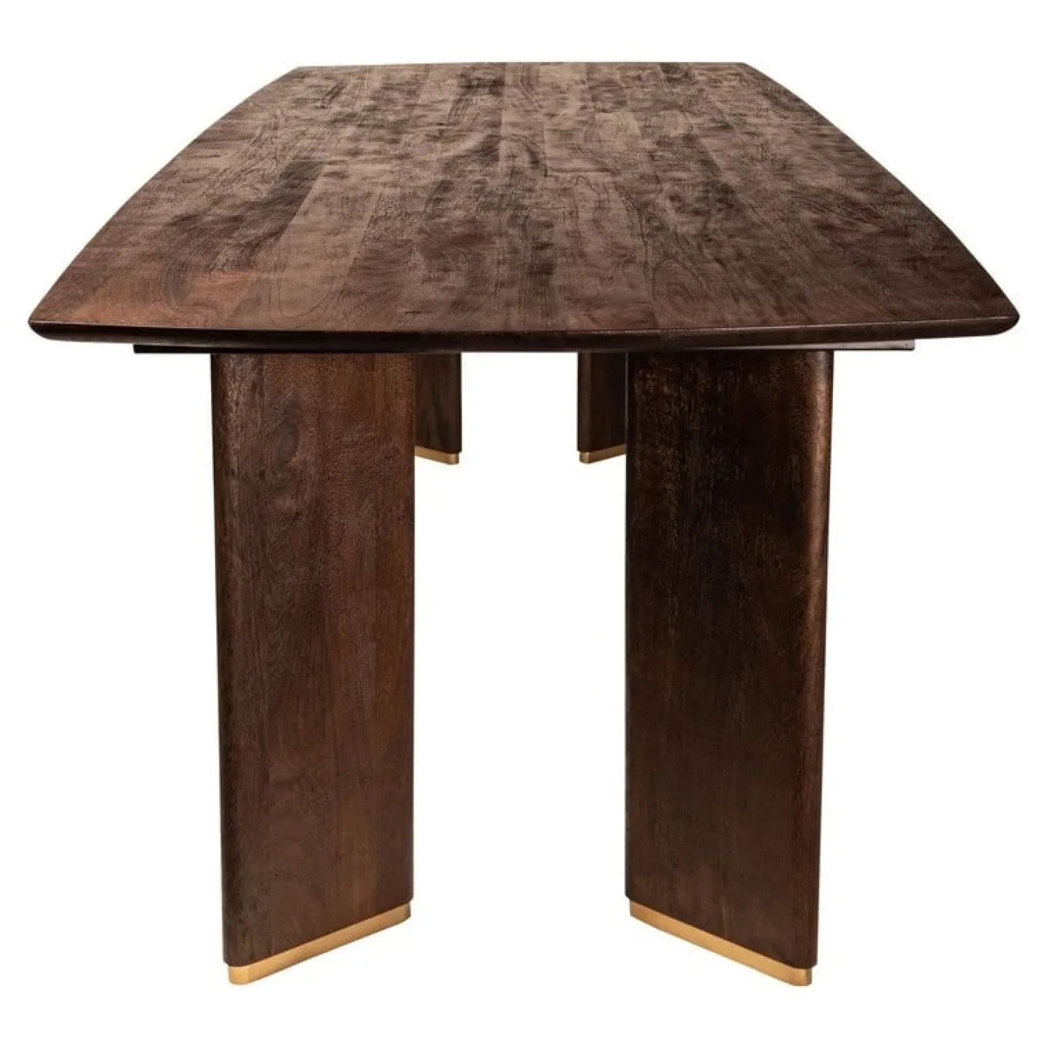 PTMD Eettafels|Lior Eettafel Bruin Goudpoot 280cm