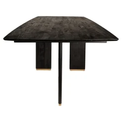 PTMD Eettafels|Lior Eettafel Zwart Goudpoot 240cm