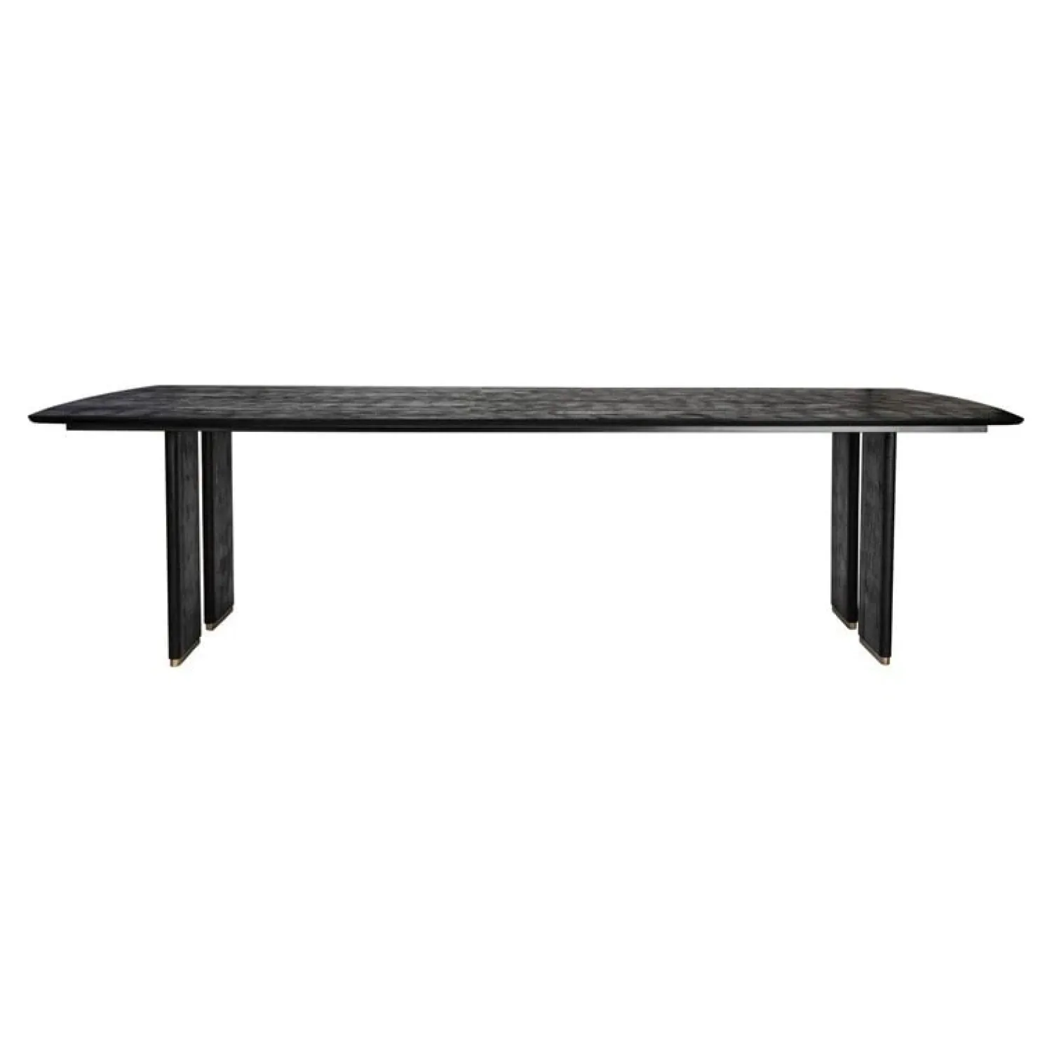 PTMD Eettafels|Lior Eettafel Zwart Goudpoot 280cm