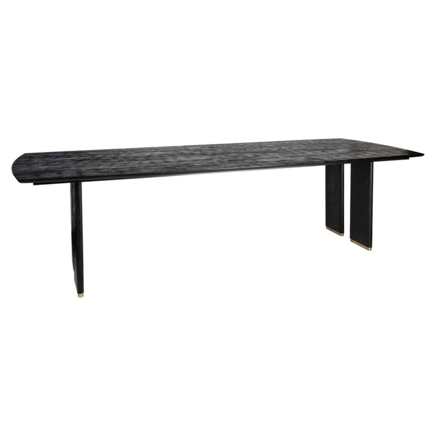PTMD Eettafels|Lior Eettafel Zwart Goudpoot 280cm