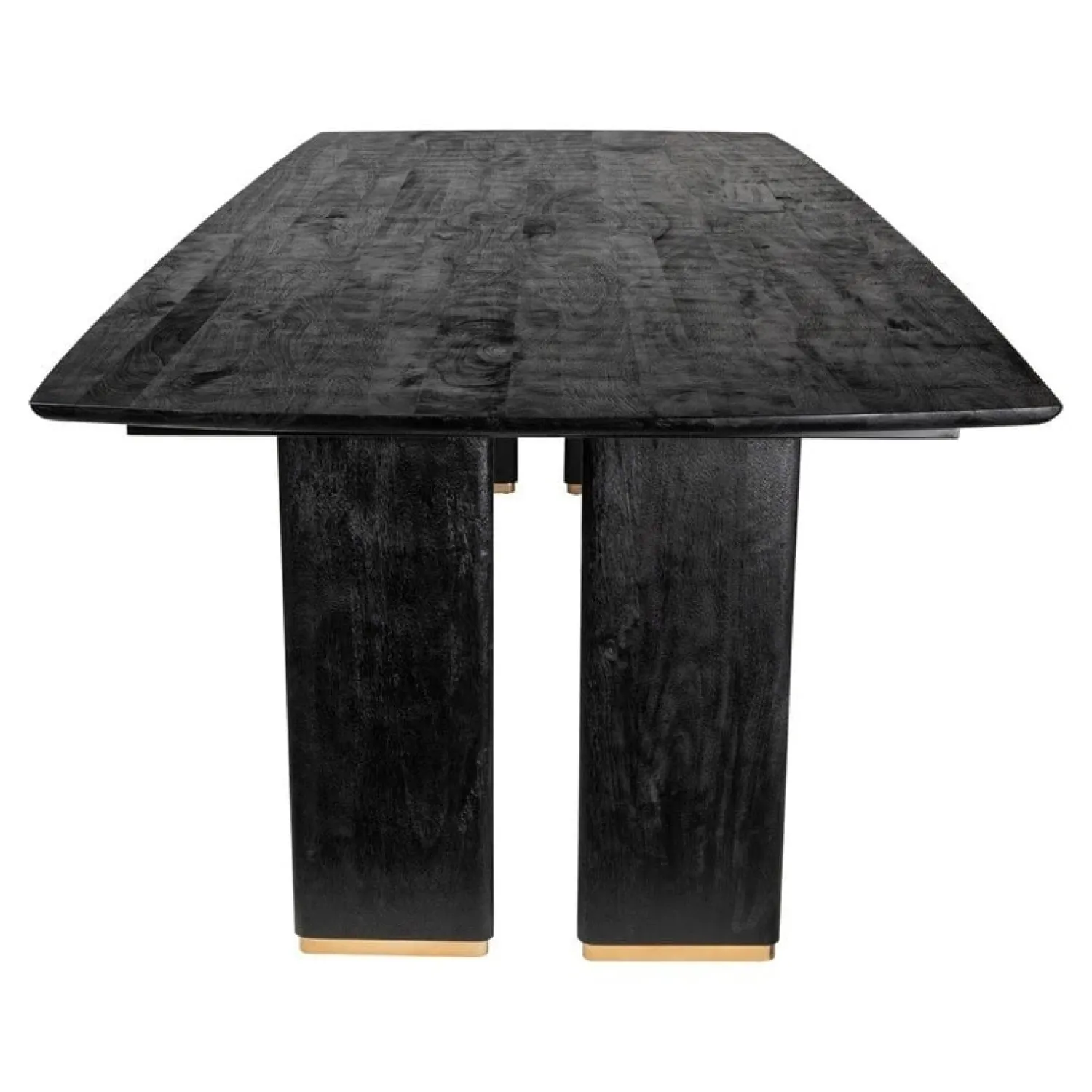 PTMD Eettafels|Lior Eettafel Zwart Goudpoot 280cm