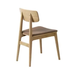 LykkeHome Eetkamerstoelen|Liva Eetkamerstoel tan PU