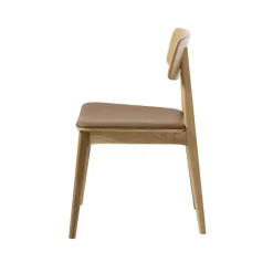 LykkeHome Eetkamerstoelen|Liva Eetkamerstoel tan PU