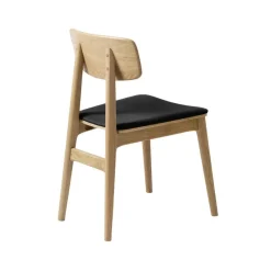 LykkeHome Eetkamerstoelen|Liva Eetkamerstoel zwart PU