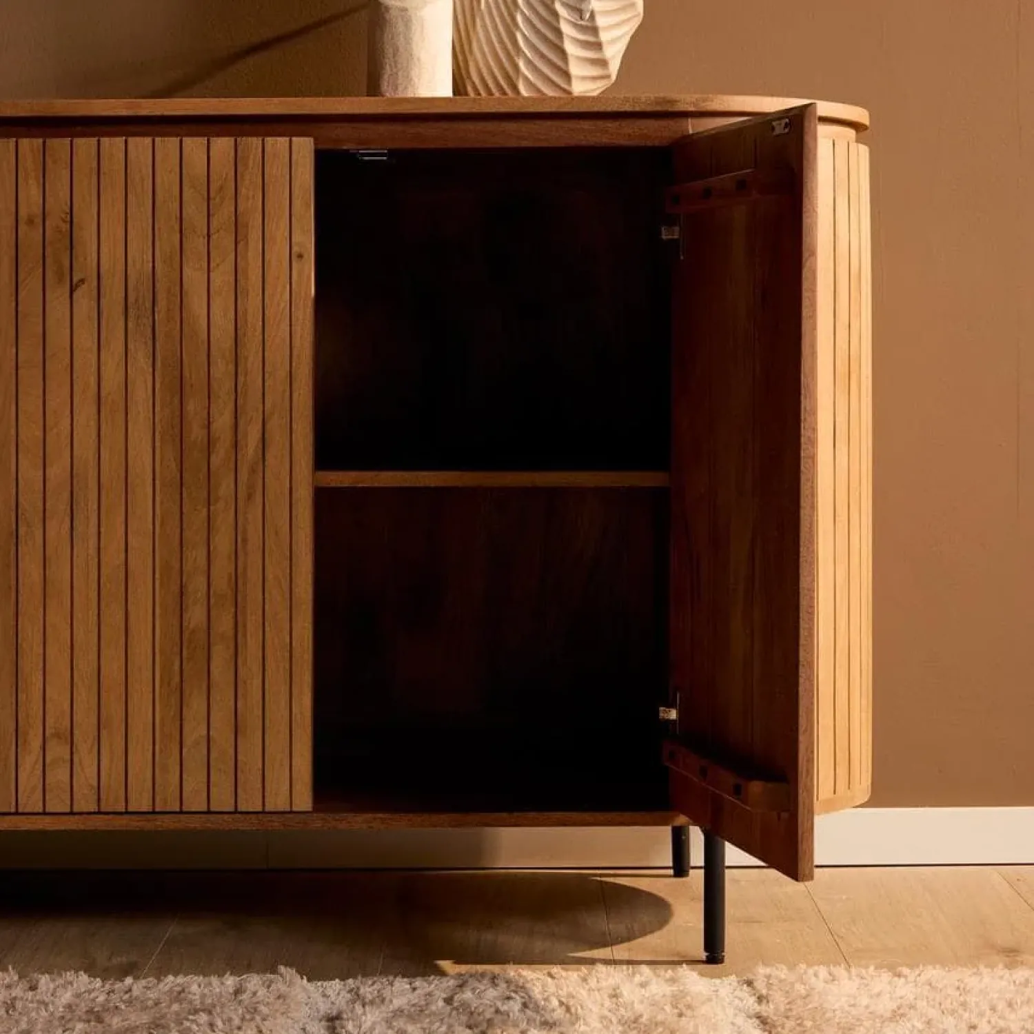 Furndea Dressoirs|Industriele Kasten|Livia Dressoir Naturel 165cm