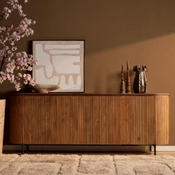 Furndea Dressoirs|Industriele Kasten|Livia Dressoir Naturel 210cm