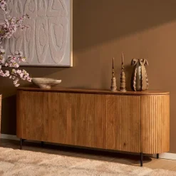 Furndea Dressoirs|Industriele Kasten|Livia Dressoir Naturel 210cm