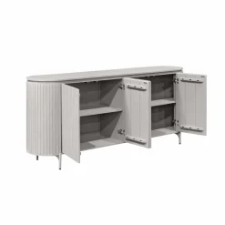 Furndea Dressoirs|Industriele Kasten|Livia Dressoir Taupe 210cm