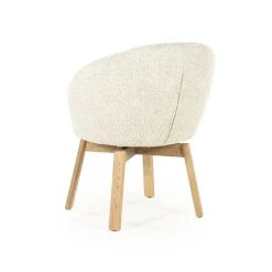 Eleonora Eetkamerstoelen|Livia Eetkamerstoel Beige stof