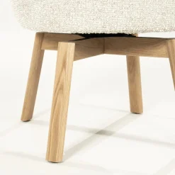 Eleonora Eetkamerstoelen|Livia Eetkamerstoel Beige stof