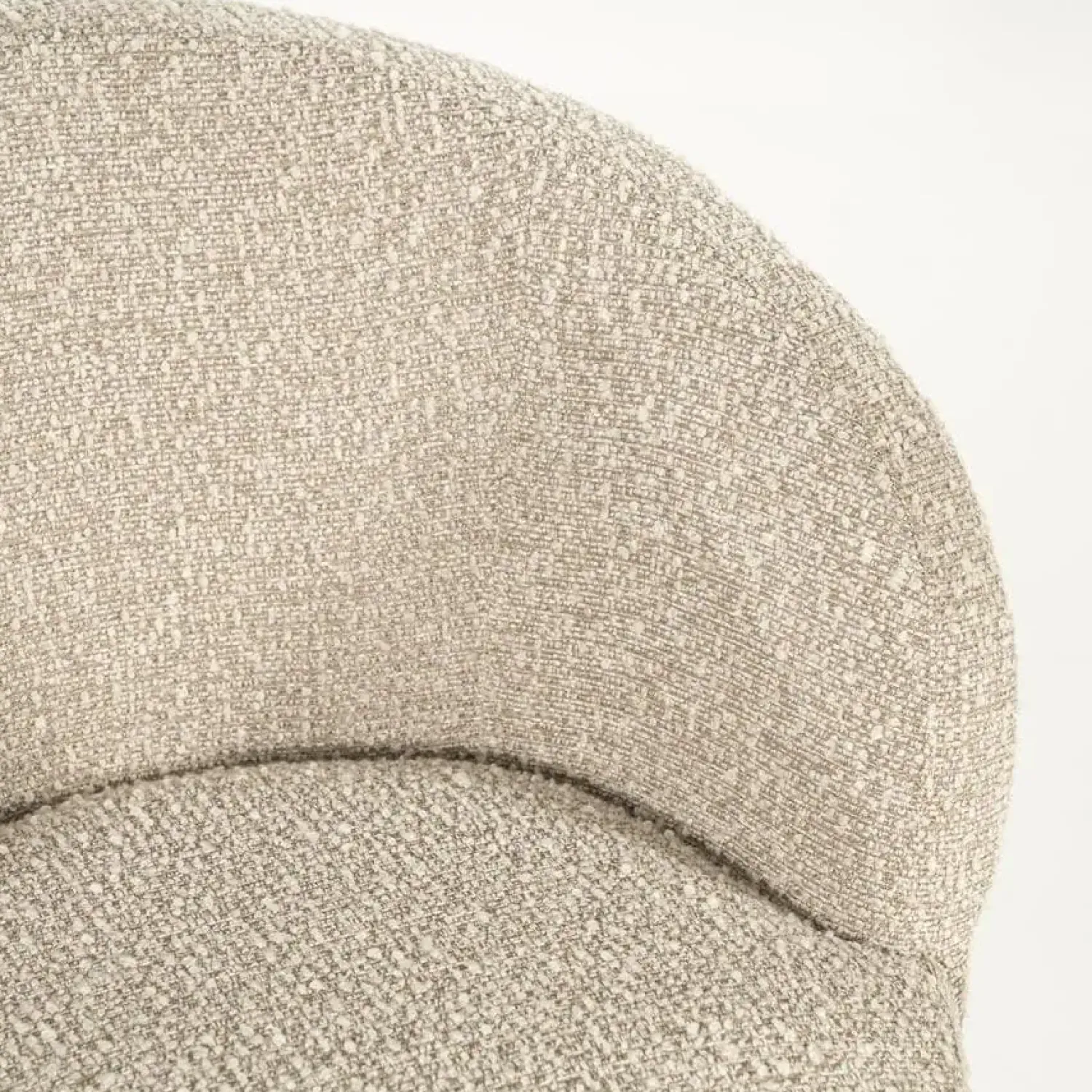 Eleonora Eetkamerstoelen|Livia Eetkamerstoel Taupe stof
