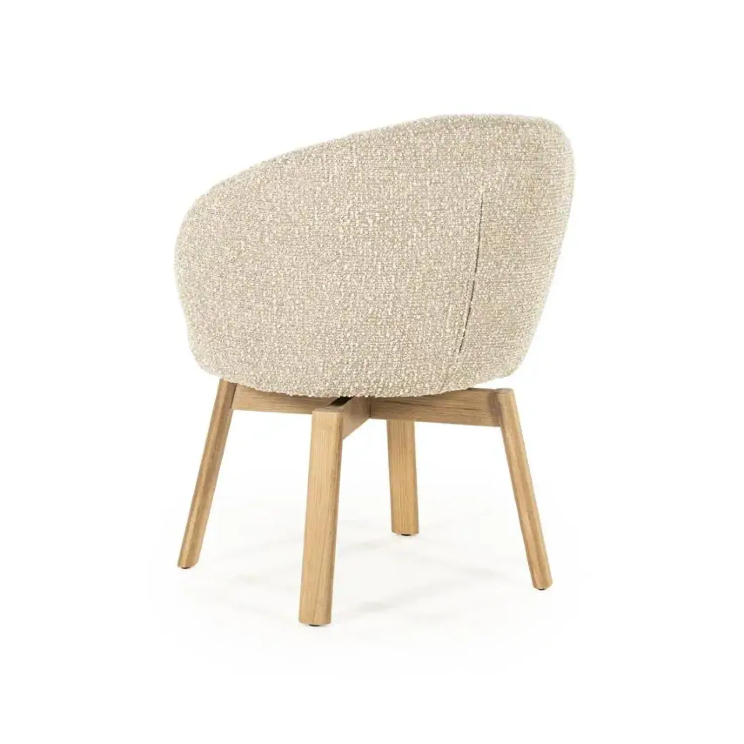 Eleonora Eetkamerstoelen|Livia Eetkamerstoel Taupe stof