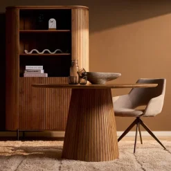 Furndea Eettafels|Livia Eettafel Rond Naturel 130cm