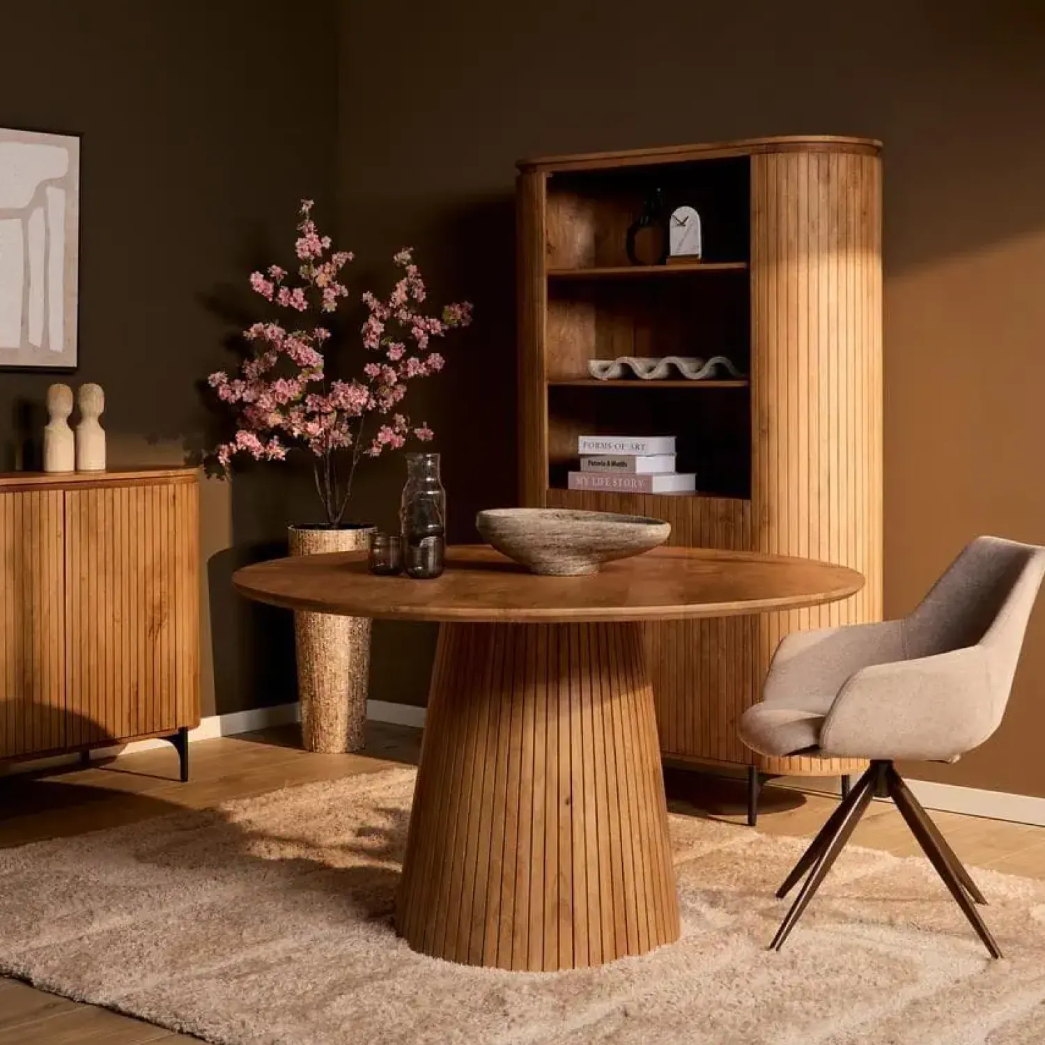 Furndea Eettafels|Livia Eettafel Rond Naturel 150cm