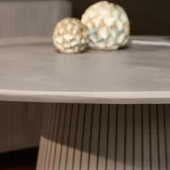 Furndea Eettafels|Livia Eettafel Rond Taupe 130cm