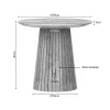 Furndea Salontafels|Livia Salontafel Rond Naturel 50cm