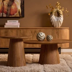 Furndea Salontafels|Livia Salontafel Rond Naturel 80cm