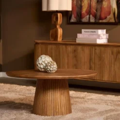 Furndea Salontafels|Livia Salontafel Rond Naturel 80cm