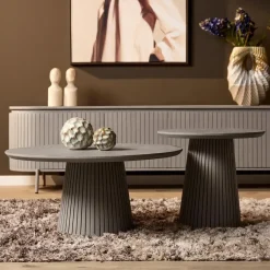 Furndea Salontafels|Livia Salontafel Rond Taupe 80cm