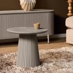 Furndea Salontafels|Livia Salontafel Rond Taupe 50cm