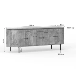 Furndea Industriele Kasten|Tv Meubels|Livia Tv meubel Naturel 165cm