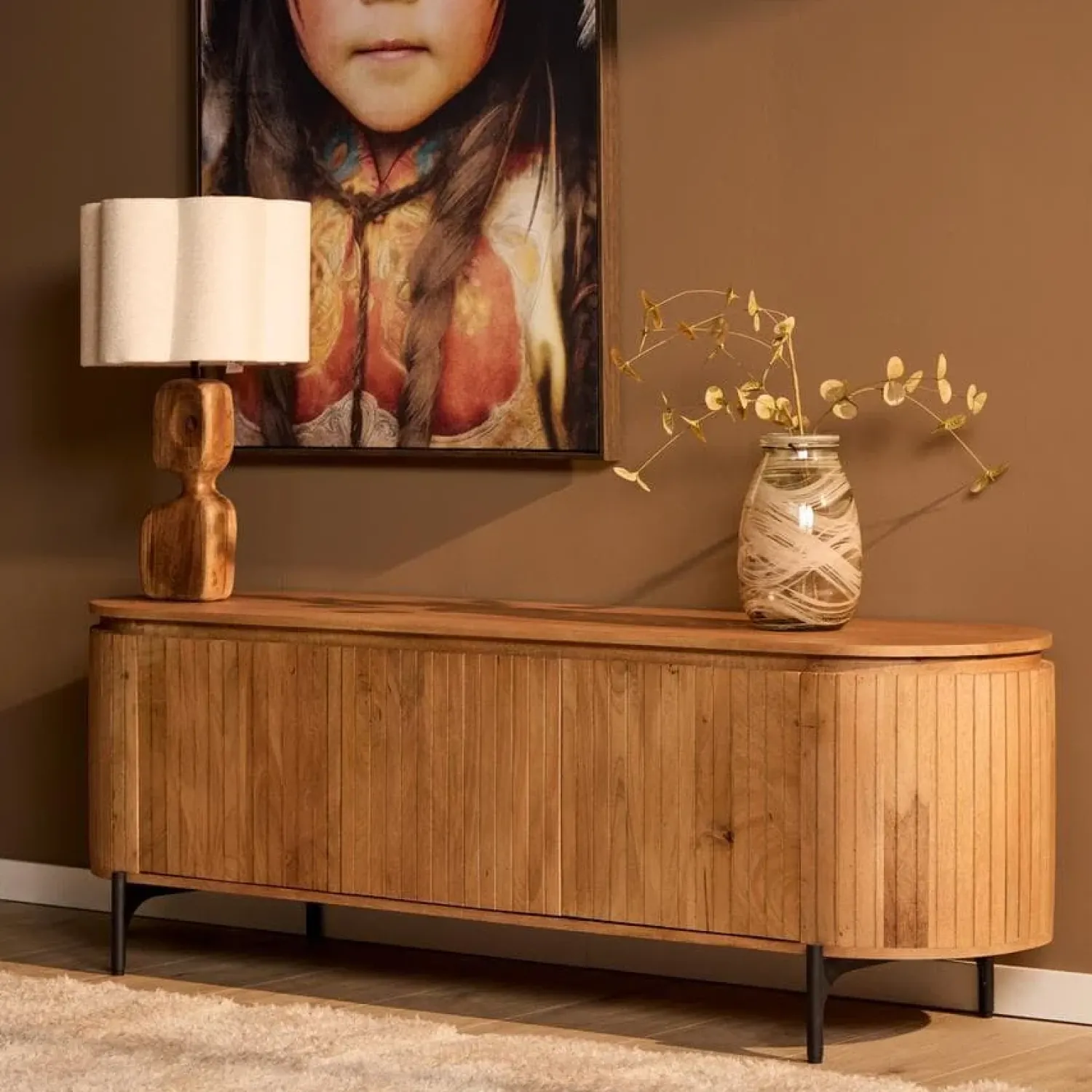 Furndea Industriele Kasten|Tv Meubels|Livia Tv meubel Naturel 165cm