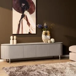 Furndea Industriele Kasten|Tv Meubels|Livia Tv meubel Taupe 210cm