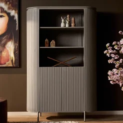 Furndea Wandkasten|Industriele Kasten|Livia Wandkast Taupe 115cm