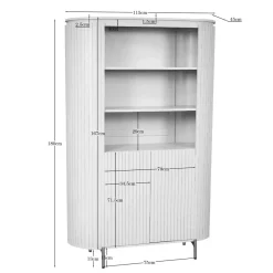 Furndea Wandkasten|Industriele Kasten|Livia Wandkast Zand 115cm