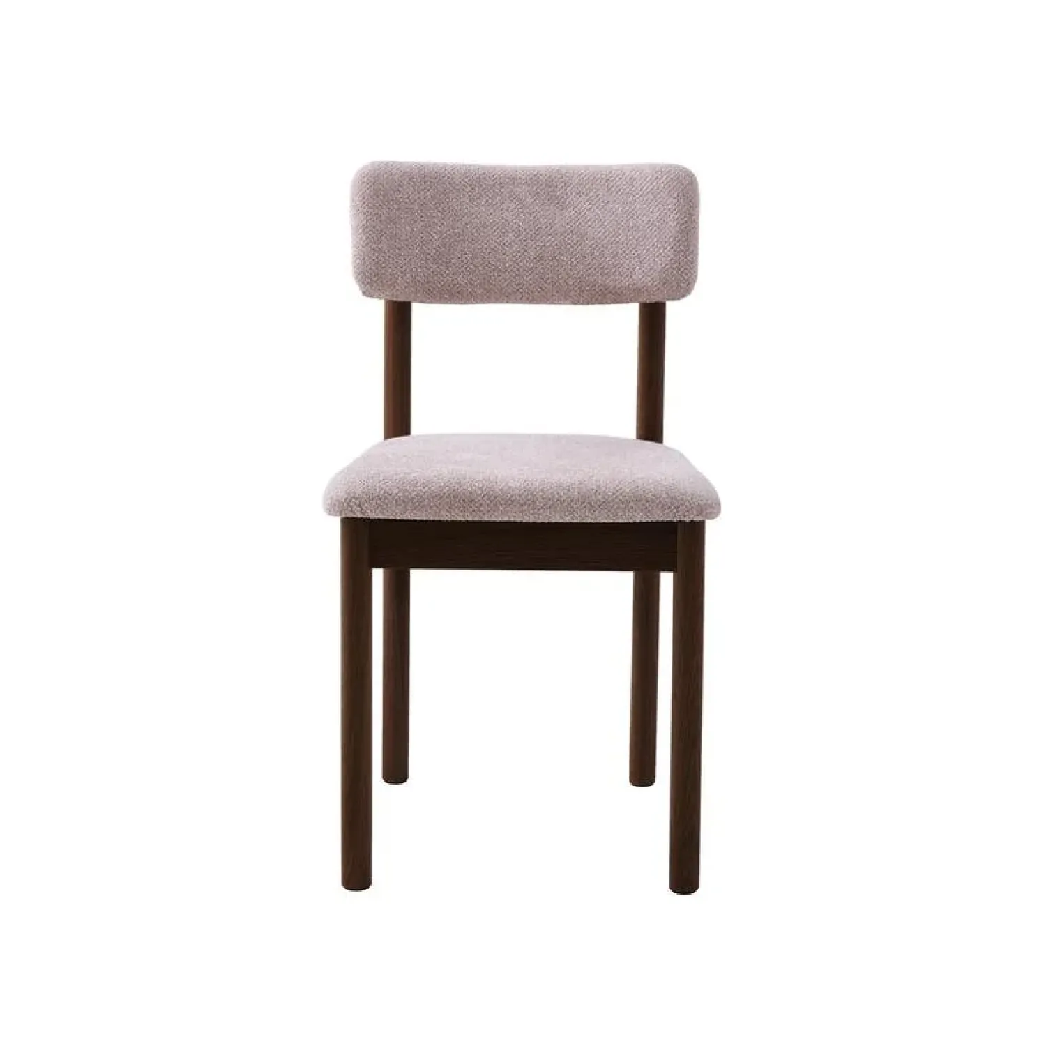 LykkeHome Eetkamerstoelen|Lize Eetkamerstoel zand met espresso poot