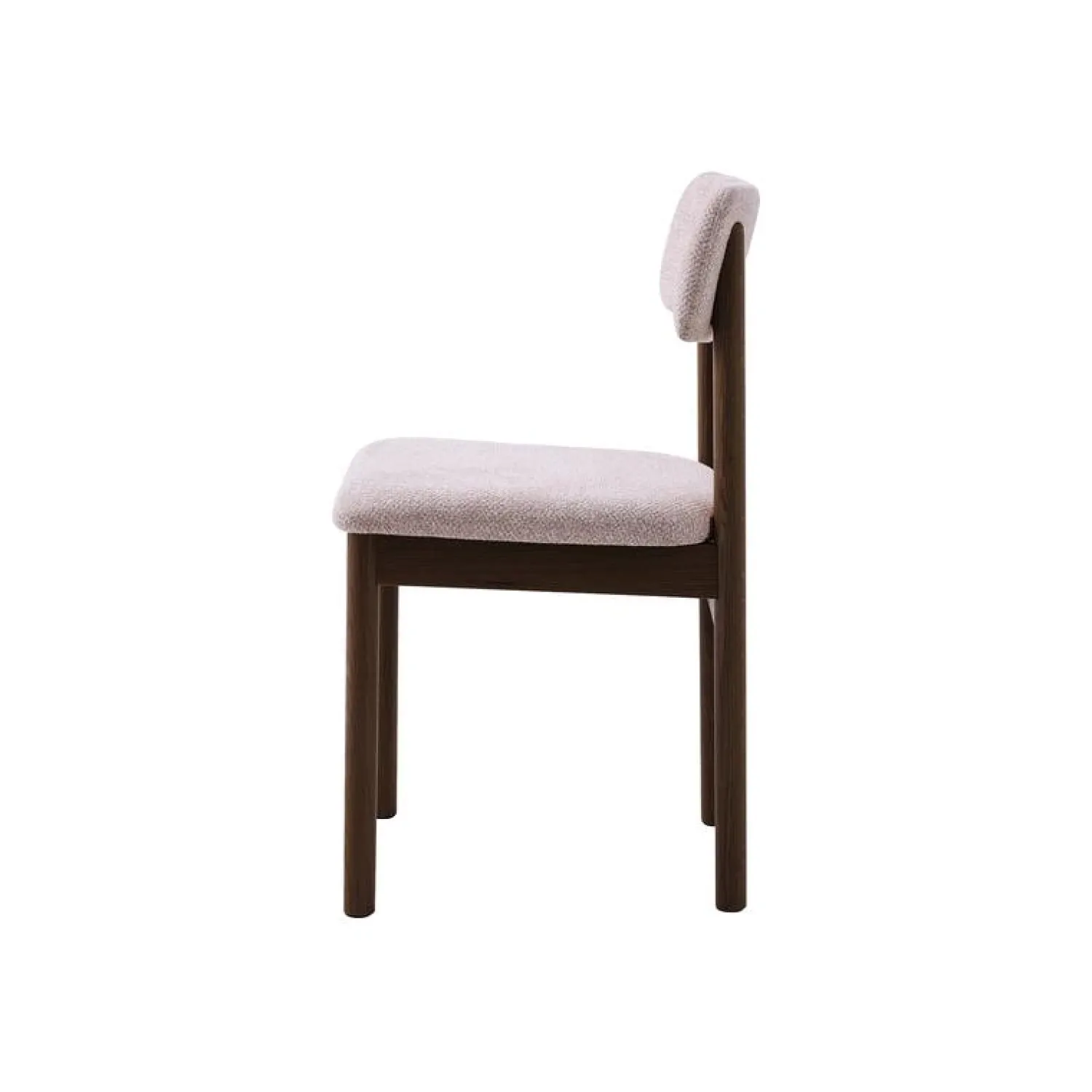 LykkeHome Eetkamerstoelen|Lize Eetkamerstoel zand met espresso poot