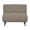 WOOOD Fauteuils|Lloyd Fauteuil grof geweven bruin melange