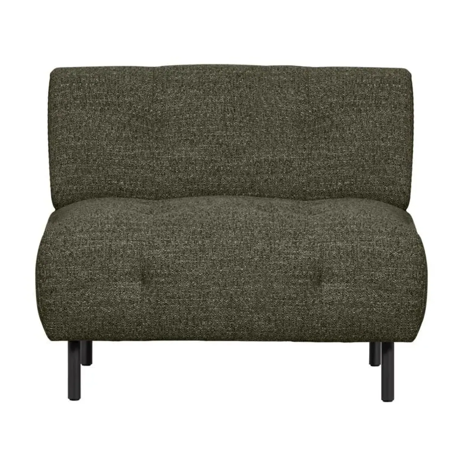 WOOOD Fauteuils|Lloyd Fauteuil grof geweven groen melange